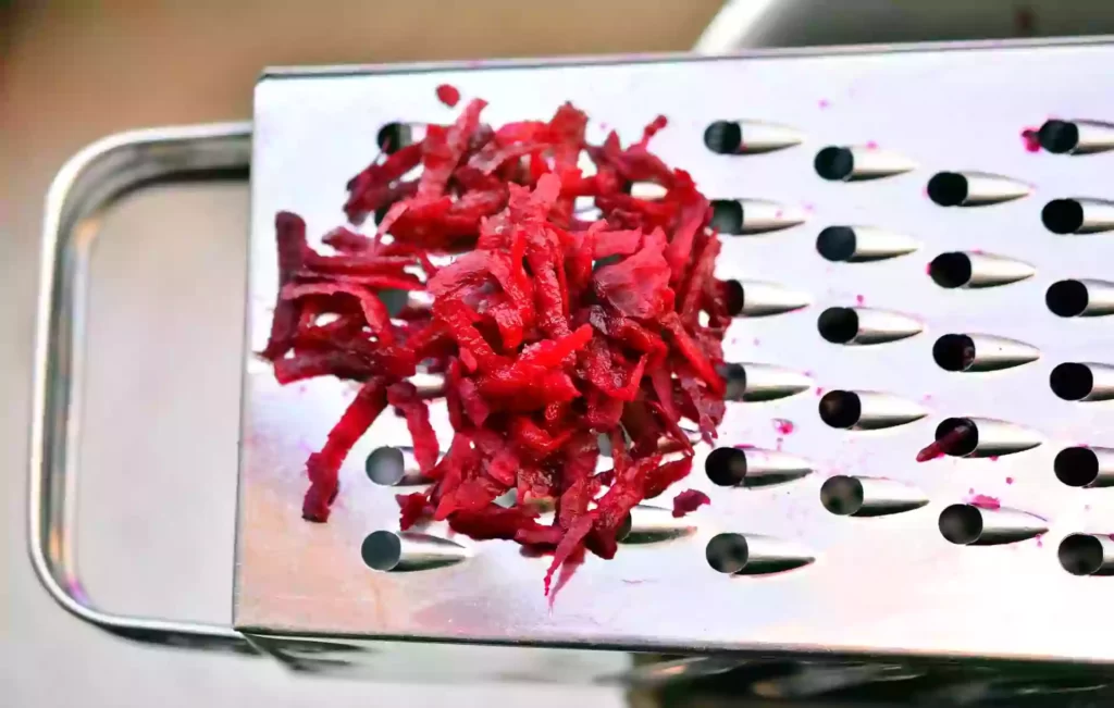 Beetroot vegetable cutting